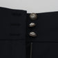 Elegant High-Waist Tapered Wool Pants