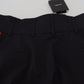 Elegant High-Waist Tapered Wool Pants