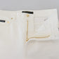Svelte High Waist Slim Jeans in Off White