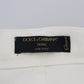 Svelte High Waist Slim Jeans in Off White