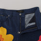 Elegant High-Waist Wide-Leg Denim Jeans