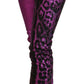 Elegant High Waist Slim Fit Purple Jeans