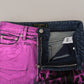Elegant High Waist Slim Fit Purple Jeans