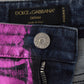 Elegant High Waist Slim Fit Purple Jeans