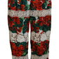 Elegant High Waist Floral Pants