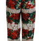 Elegant High Waist Floral Pants