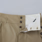 Elegant High Waist Straight Pants in Beige