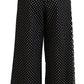 Multicolor Polka Dots High Waist  Pants