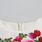 Elegant Floral Print Viscose Top Blouse