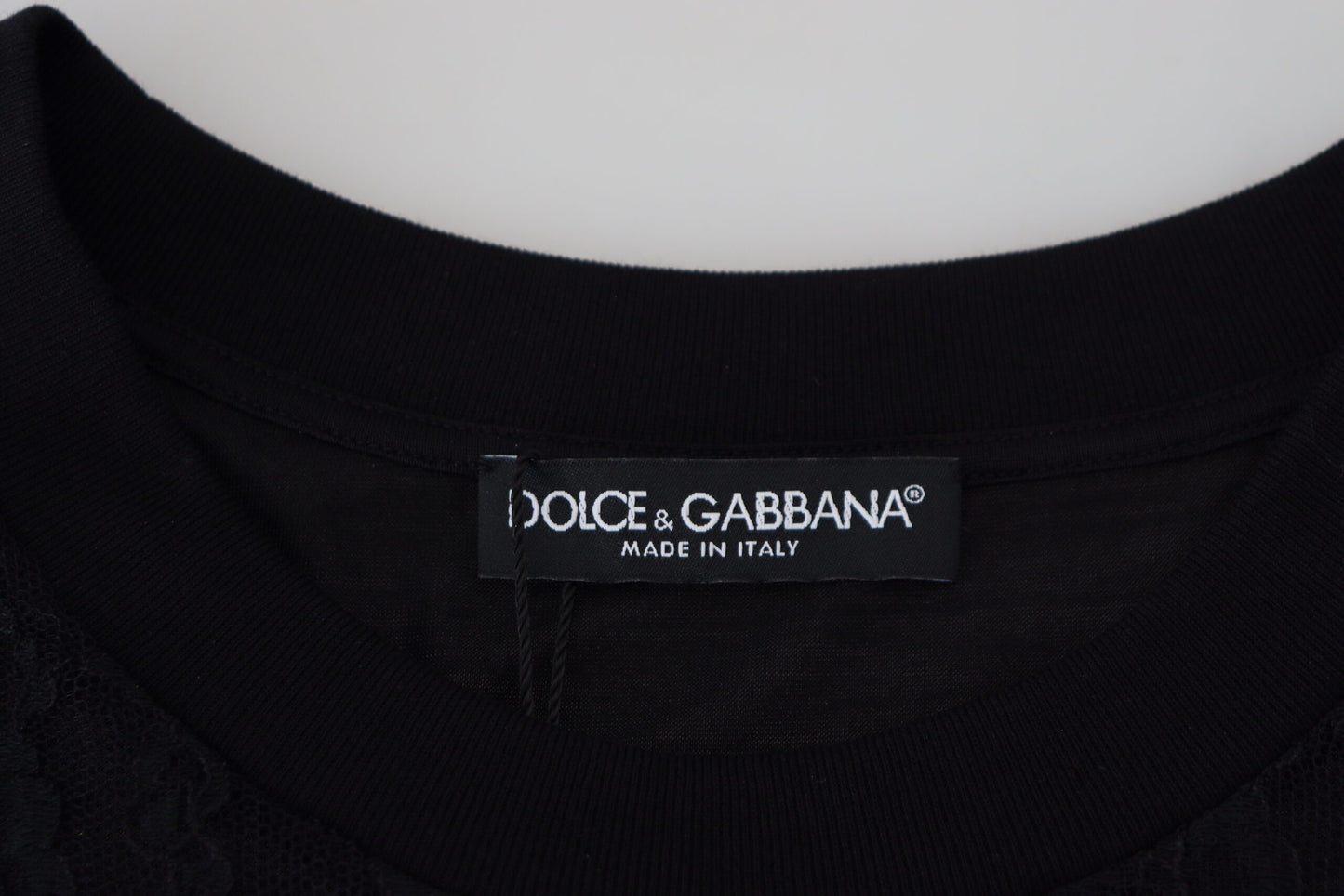 Elegant Black Lace Silk-Blend Top