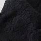 Elegant Black Lace Silk-Blend Top
