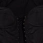 Elegant Black Long-Sleeved Bodice Top