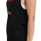 Black Sequined Amore E Bellezza Tank Top