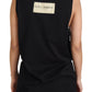 Black Sequined Amore E Bellezza Tank Top