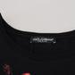 Black Sequined Amore E Bellezza Tank Top