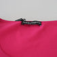 Chic Pink Cropped Top Blouse