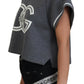 Chic Cropped Cap Sleeve Blouse