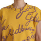 Chic Cropped DG Logo Cap Sleeves Blouse