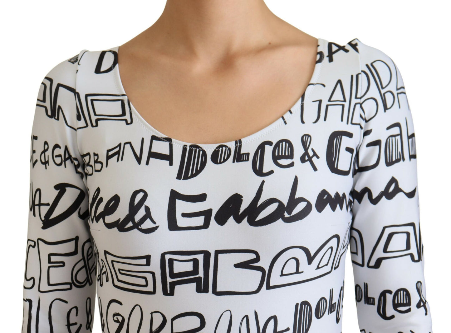 Elegant Long Sleeve Logo Top