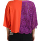 Floral Lace Cropped Crewneck Top