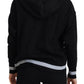 Elegant Black Logo Pullover Sweater