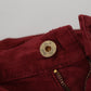 Chic Maroon Corduroy Pants