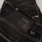 Elegant Tapered Mid Waist Black Jeans