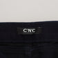 Chic Black Low Waist Denim Skinny Jeans