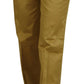 Elegant Gold Straight Fit Pants