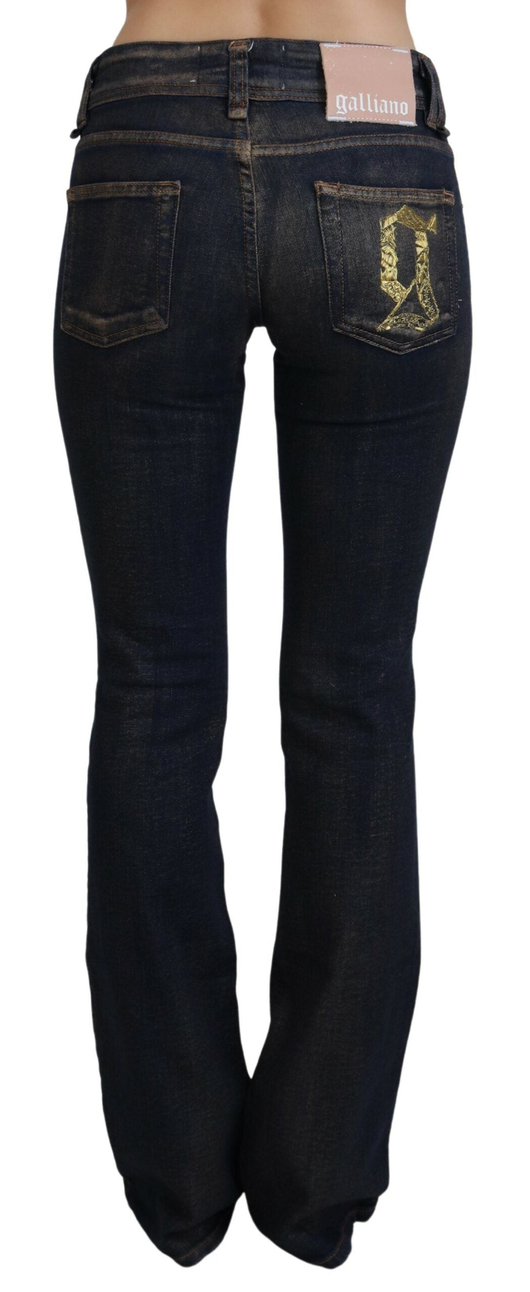 Chic Low Waist Flared Denim Jeans