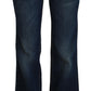 Chic Flared Low Waist Denim Jeans