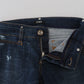 Chic Flared Low Waist Denim Jeans