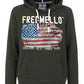 Dark Green Cotton Hooded Sweatshirt
