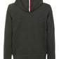 Dark Green Cotton Hooded Sweatshirt