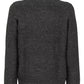 Chic Gray Acrylic Blend Zip Sweater