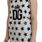 Elegant White Cotton Crown Star Tank Top