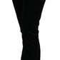 Chic Black Mid Waist Skinny Jeans
