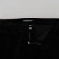 Chic Black Mid Waist Skinny Jeans