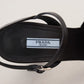 Chic Black Leather Platform Sandals