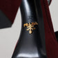Maroon Suede Ankle Strap Sandals Luxury Footwear
