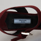 Maroon Suede Ankle Strap Sandals Luxury Footwear