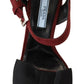 Maroon Suede Ankle Strap Sandals Luxury Footwear