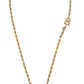 Gold Brass Chain SUPER PIG Pendant Logo Necklace