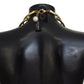 Elegant Faux Pearl Embellished Gold Choker