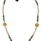 Elegant Gold-Plated Gemstone Necklace