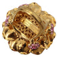 Elegant Multicolor Crystal Statement Ring