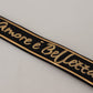 Elegant Gold Black Shoulder Bag Strap