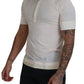 Elegant Off-White Silk Blend Crew Neck Tee