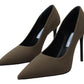 Exquisite Suede Green Pumps