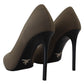 Exquisite Suede Green Pumps